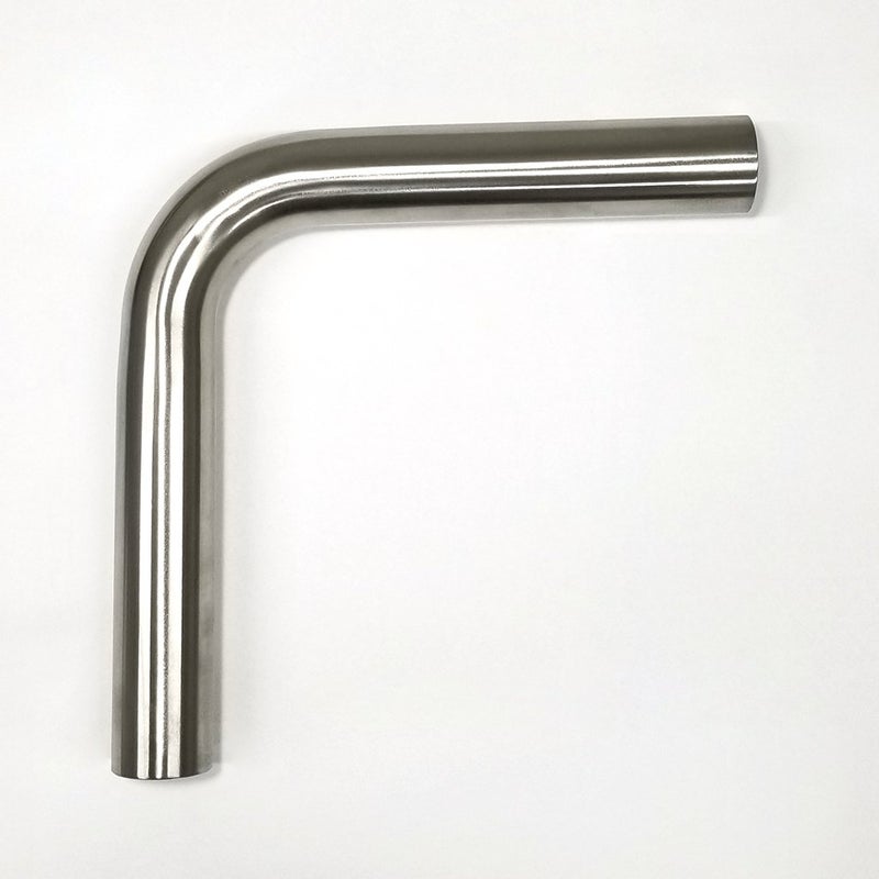Stainless Bros 1.5" 90 Mandrel Bends - 1.5D/2.25" CLR Loose Radius - 16GA/.065" Wall - 6.5"/6.5" Leg - SS304 Elbow Fitting for Automotive Exhaust Pipes